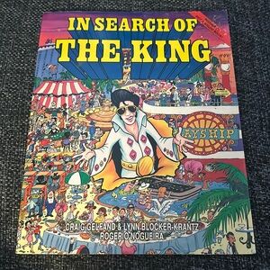 Rare  In Search of the King‎   Elvis look and find paperback book Las Vegas